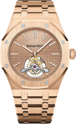 Audemars Piguet Royal Oak 26515OR.OO.1220OR.01 Tourbillon 41mm Extra-Thin Rose Gold Pink Gold Dial