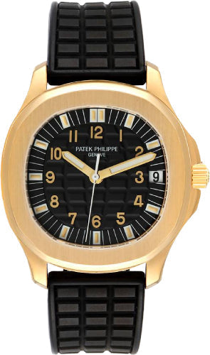 Patek Philippe Aquanaut 5066J Yellow Gold Black Dial 34mm