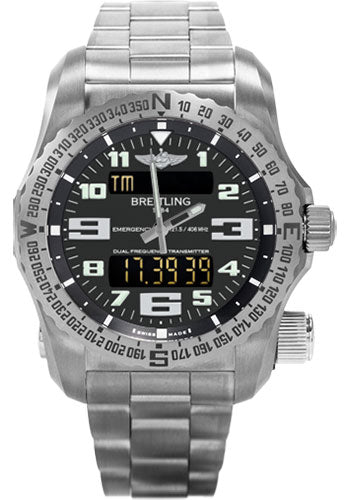 Breitling E7632522/BC02/159E Emergency 51mm Titanium Case - Volcano Black Dial - Titanium Professional Bracelet Main image