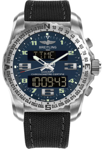 Breitling EB501019/C904/100W/A20BASA.1 Cockpit B50 46mm Titanium Case - Air Force Blue Dial - Anthracite Military Strap Main image