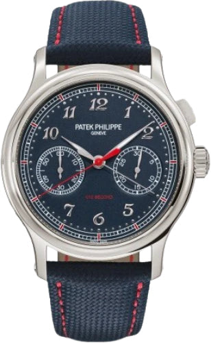 Patek Philippe Grand Complications 5470P-001 1/10th Second Monopusher Chronograph Platinum Blue Dial 41mm