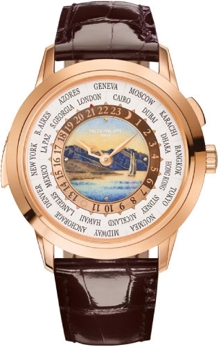 Patek Philippe Grand Complications 5531R-001 World Time Minute Repeater Enamel Rose Gold White Dial