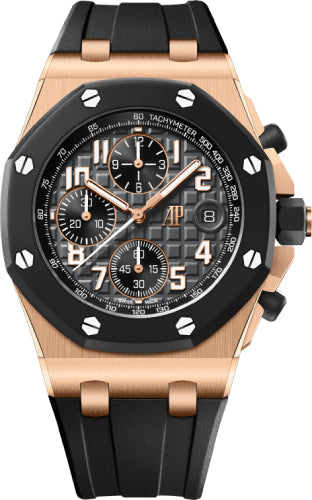Audemars Piguet Offshore Selfwinding Chronograph 26238OK.OO.A002CA.01 Offshore Chronograph Pink Rose Gold Rubber Bezel 42mm Black Dial Main image
