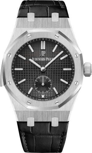Audemars Piguet Royal Oak 26591PT.OO.D002CR.01 Repeater Supersonnerie Platinum Black 42mm Index Dial Leather Bracelet Main image
