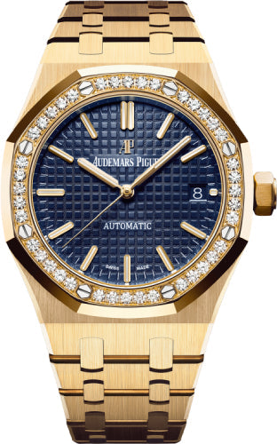 Audemars Piguet Royal Oak 15451BA.ZZ.1256BA.01 37mm Yellow Gold Blue Dial