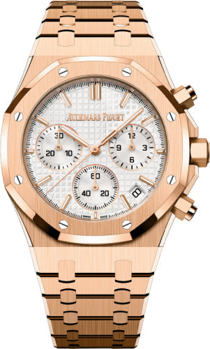 Audemars Piguet Royal Oak 26240OR.OO.1320OR.07 41mm Chronograph Rose Gold Silver Dial Main image