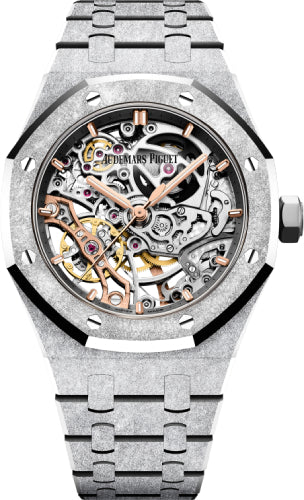 Audemars Piguet Royal Oak 15466BC.GG.1259BC.01 Double Balance Wheel Openworked Frosted 37mm White Gold Main image