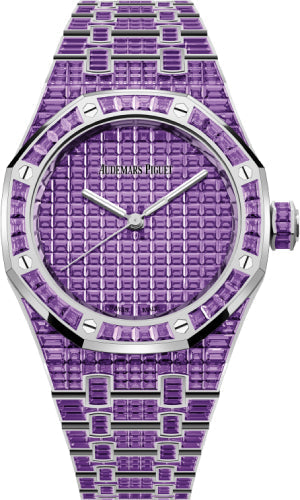 Audemars Piguet Royal Oak 15554BC.AY.1274BC.01 Selfwinding Amethyst "50th Anniversary" 37mm White Gold Purple Dial