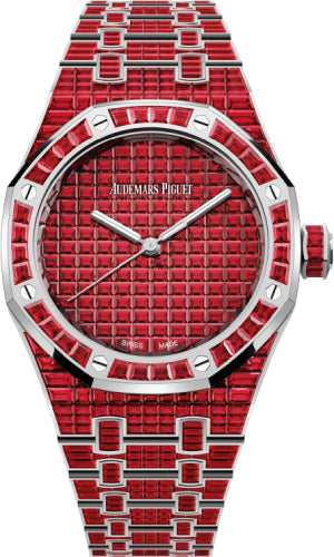 Audemars Piguet Royal Oak 15554BC.RR.1274BC.01 Selfwinding Ruby 37mm "50th Anniversary" White Gold Red Dial