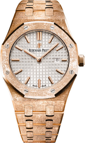 Audemars Piguet Royal Oak 67653OR.GG.1263OR.01 Frosted Rose Gold 33mm Silver Index Bracelet Hand-Wound Main image