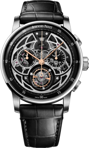 Audemars Piguet Code 11.59 26399CR.OO.D002CR.01 Flying Tourbillon Chronograph 41mm White Gold Openworked Dial Main image