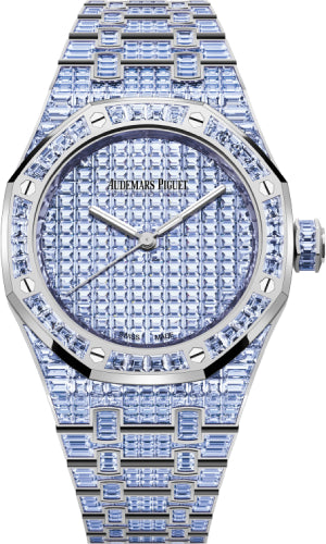 Audemars Piguet Royal Oak 15554BC.TF.1274BC.01 Selfwinding Tanzanite 37mm "50th Anniversary" White Gold Blue Violet Dial Main image