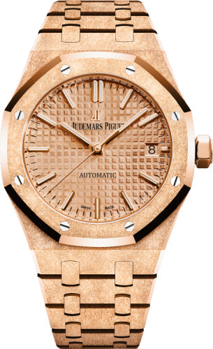Audemars Piguet Royal Oak 15454OR.GG.1259OR.03 Frosted Gold Pink Gold Dial 37mm Main image