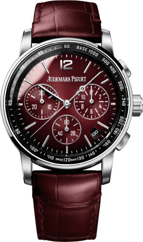 Audemars Piguet Code 11.59 26393BC.OO.A068CR.01 Chronograph 41mm White Gold Burgundy Dial