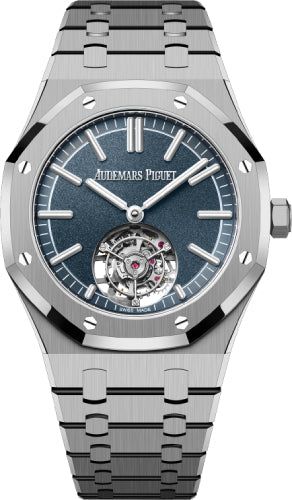 Audemars Piguet Royal Oak 26730TI.OO.1320TI.02 Flying 41mm Tourbillion Titanium Blue Dial Main image