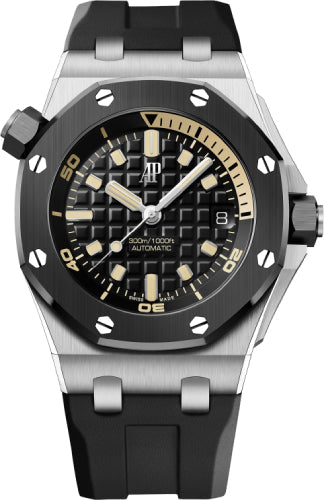Audemars Piguet Royal Oak 15720CN.OO.A002CA.01 42mm Offshore Diver White Gold Black Dial