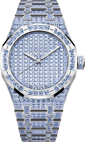 Audemars Piguet Royal Oak 15514BC.TF.1284BC.01 Selfwinding Tanzanite 41mm "50th Anniversary" White Gold Blue Violet Dial
