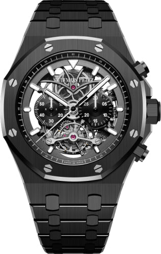 Audemars Piguet Royal Oak 26343CE.OO.1247CE.01 "Skeleton" Tourbillon Chronograph Openworked 44mm Black Ceramic Main image