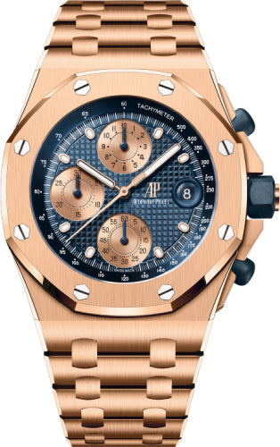 Audemars Piguet Royal Oak Offshore 26238OR.OO.2000OR.01 Selfwinding Chronograph "The Beast" Rose Gold 42mm Blue Dial