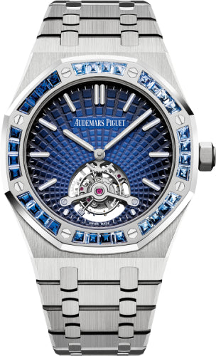 Audemars Piguet Royal Oak 26521PT.YY.1220PT.01 Tourbillon Extra-Thin Platinum Blue Dial