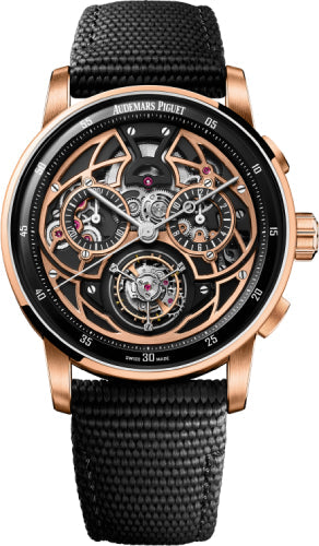 Audemars Piguet Code 11.59 26399NR.OO.D002KB.01 Flying Tourbillon Chronograph 41mm Rose Gold/Black Ceramic Skeleton Dial Main image