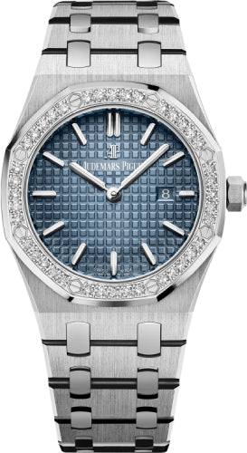 Audemars Piguet Royal Oak 67651IP.ZZ.1261IP.01 Quartz 33mm Titanium Diamond Blue Dial