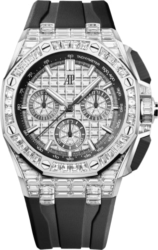 Audemars Piguet Royal Oak 26425BC.ZZ.D002CA.02 43mm Offshore Chronograph White Gold Diamond Paved
