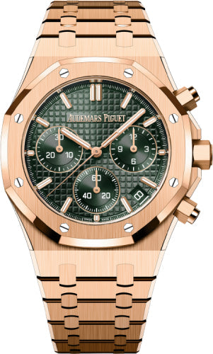 Audemars Piguet Royal Oak 26240OR.OO.1320OR.08 41mm Chronograph Rose Gold Khaki Green Dial Main image