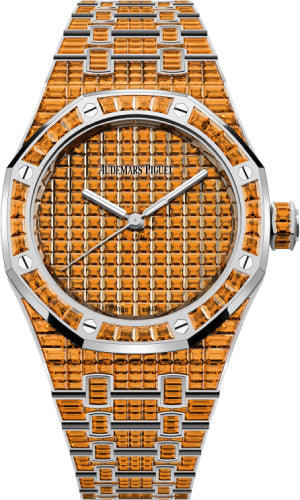 Audemars Piguet Royal Oak 15554BC.SE.1274BC.01 Selfwinding Orange Spessartite 37mm "50th Anniversary" White Gold Orange Dial