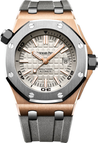 Audemars Piguet Royal Oak Offshore 15711OI.OO.A006CA.01 Diver Rose Gold 42mm Titanium Grey Dial