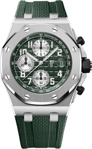 Audemars Piguet Royal Oak Offshore 26238TI.OO.A056CA.01 42mm Chronograph Titanium Green