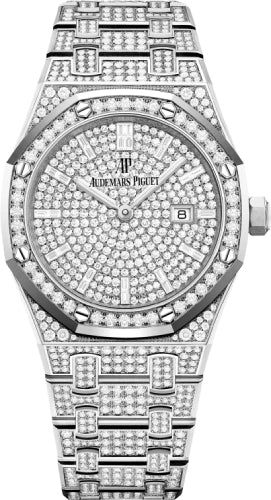Audemars Piguet Royal Oak 67652BC.ZZ.1265BC.01 Quartz White Gold 33mm Diamond Pave Main image