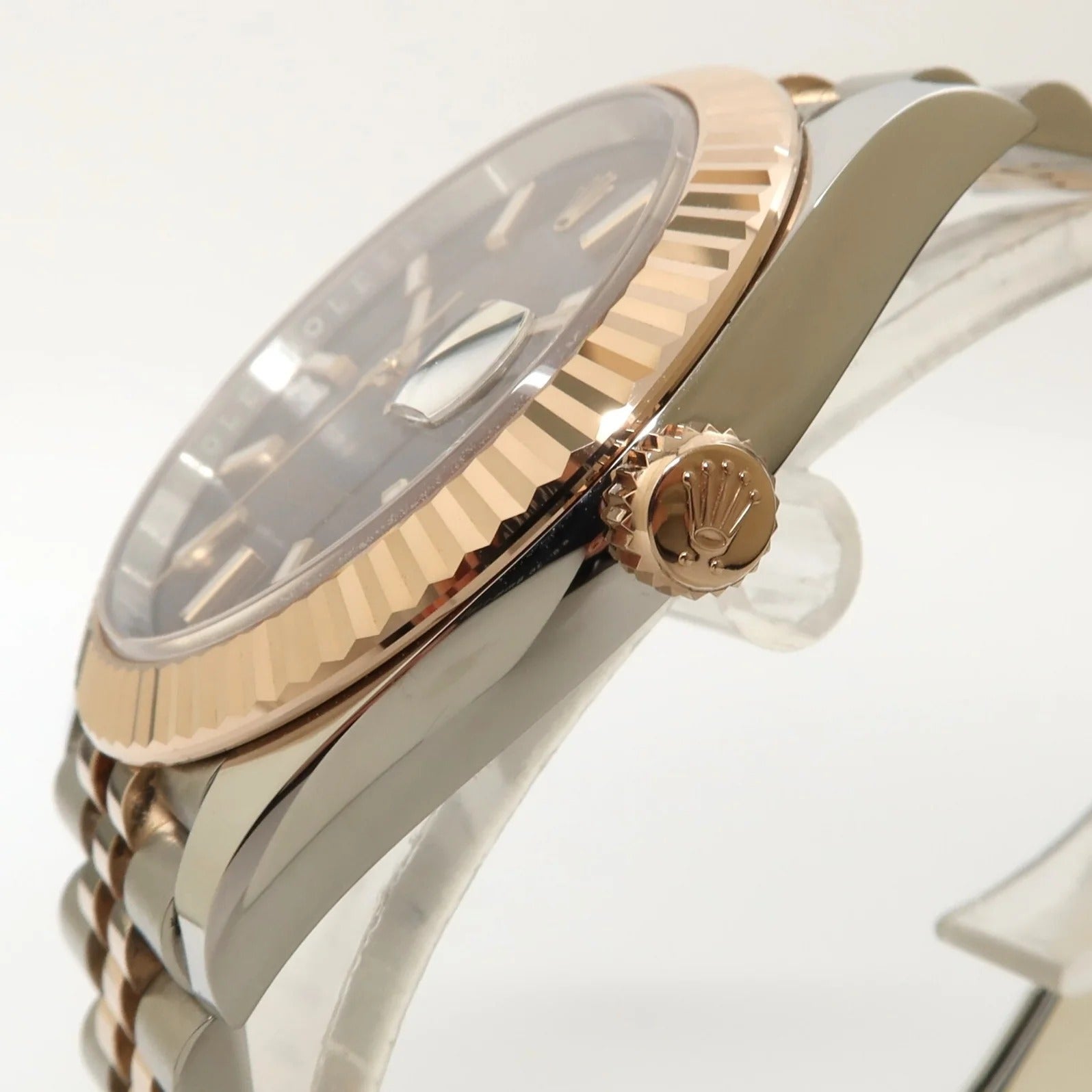 Rolex Datejust 41mm 126331 Stainless Steel Rose Gold Chocolate Dial Jubilee