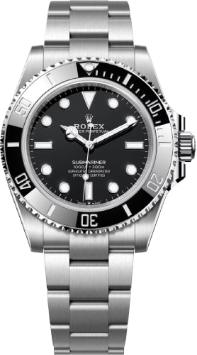Rolex Submariner 124060 No Date Stainless Steel Black Dial 41mm