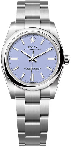 Rolex Oyster Perpetual 124200 34 Lavender Dial Oyster Bracelet — 2025