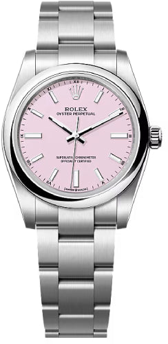Rolex Oyster Perpetual 124200 34 Candy Pink Dial Oyster Bracelet — 2025 Main image