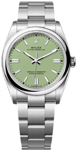 Rolex Oyster Perpetual 126000 36 Pistachio Green Dial Oyster Bracelet — 2025 Main image