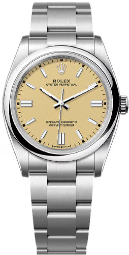 Rolex Oyster Perpetual 126000 36 Beige Dial Oyster Bracelet — 2025