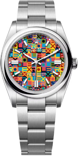 Rolex Oyster Perpetual 126000 36 Oystersteel Multicoloured Jubilee Motif Dial Oyster Bracelet — 2026