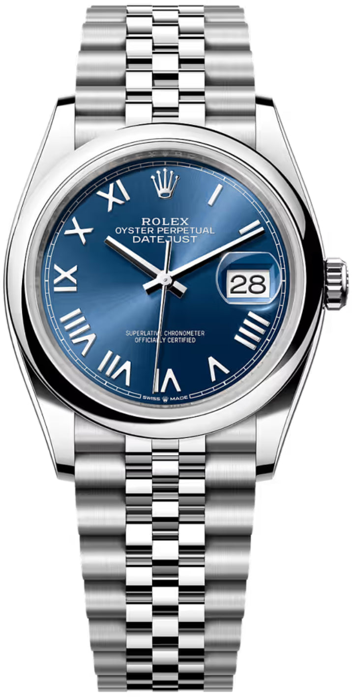 Rolex Datejust 126200 36 Oystersteel Bright Blue Dial Jubilee Bracelet — 2026 Main image