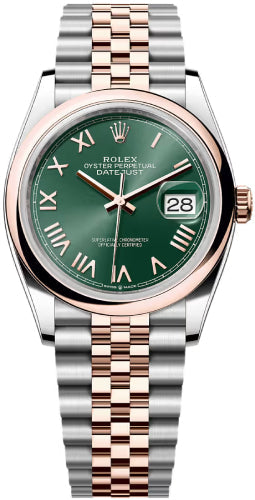 Rolex Datejust 126201 36 Oystersteel Everose Gold Mint Green Dial Domed Bazel Jubilee Bracelet — 2026 Main image