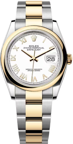 Rolex Datejust 126203 36 Oystersteel And Yellow Gold Bright White Dial Oyster Bracelet — 2026
