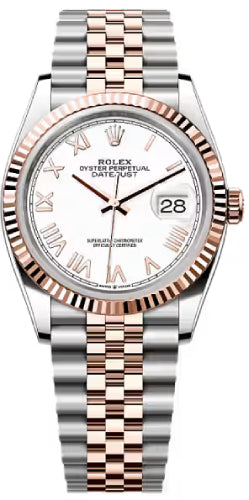 Rolex Datejust 126231 36 Oystersteel Everose Gold White Dial Jubilee Bracelet — 2026 Main image