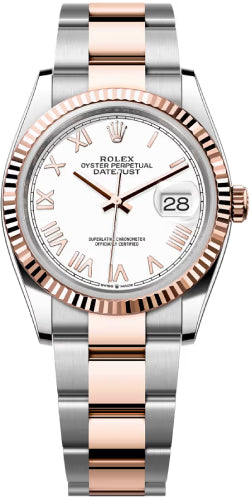 Rolex Datejust 126231 36 Oystersteel Everose Gold White Dial Oyster Bracelet — 2026 Main image