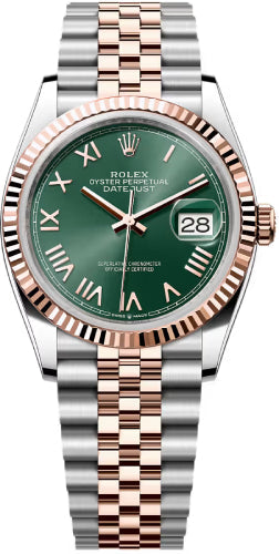 Rolex Datejust 126231 36 Oystersteel Everose Gold Mint Green Dial Jubilee Bracelet — 2026
