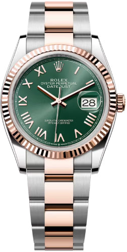 Rolex Datejust 126231 36 Oystersteel Everose Gold Mint Green Dial Oyster Bracelet — 2026 Main image