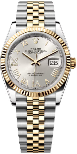 Rolex Datejust 126233 36 Oystersteel And Yellow Gold Silver Diamond-Set Dial Jubilee Bracelet — 2026 Main image