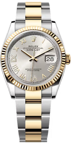 Rolex Datejust 126233 36 Oystersteel And Yellow Gold Silver Diamond-Set Dial Oyster Bracelet — 2026 Main image