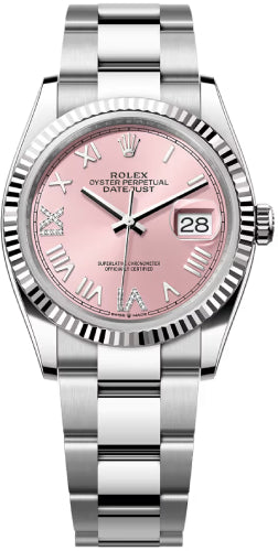 Rolex Datejust 126234 36 Oystersteel White Gold Pink Diamond Set Dial Oyster Bracelet — 2026 Main image