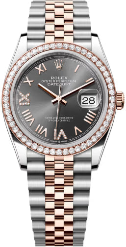 Rolex Datejust 126281RBR 36 Oystersteel Everose Gold Slate Dial Jubilee Bracelet — 2026 Main image
